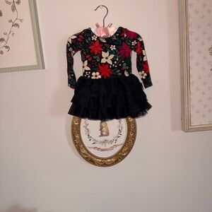 Little Sleepies Floral Black Dress